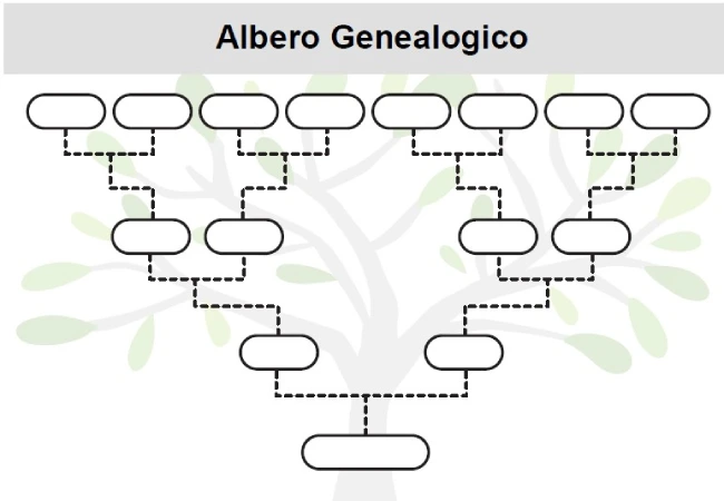 modello schema albero genealogico pdf